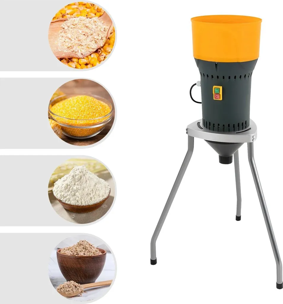 Broyeur à grains électrique 25L pour bétail - Moteur cuivre 1000W