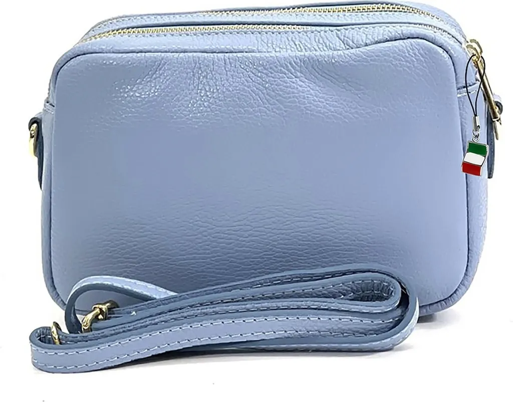 Borsa Florence Blu Chiaro in Pelle D2OTF809H | Vera Pelle Made in Italy