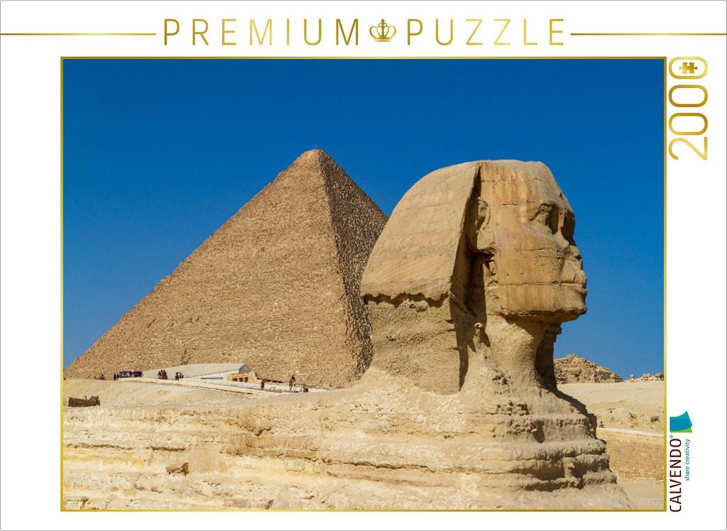 CALVENDO Puzzle Die Pyramiden von Gize 2000 Teile Puzzle quer | 2000 Teile Lege-Größe 90x67cm Foto-Puzzle für glückliche Stunden