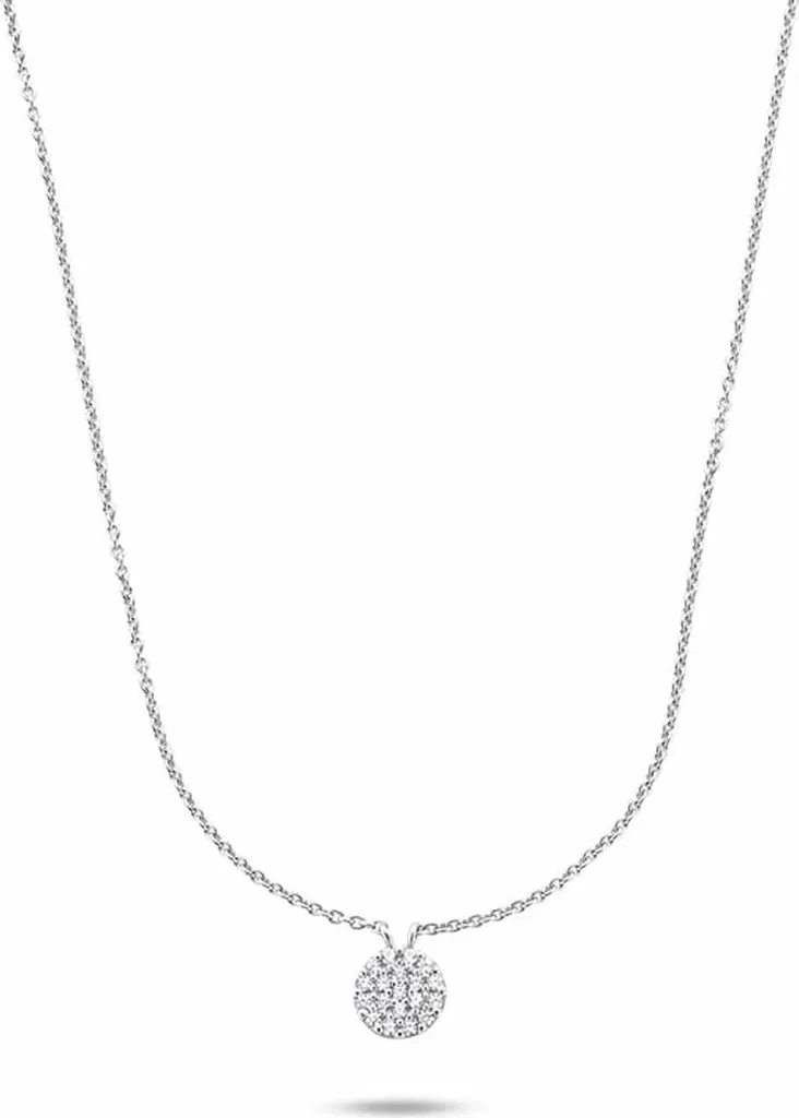 Collana Donna New Bling 9NB-0695 Argento Rodiato e Punto Luce Zirconio