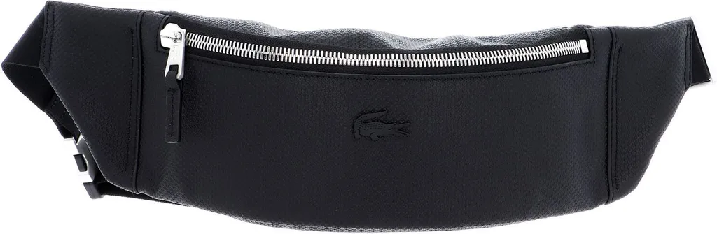 Sac Sacoche Banane Lacoste Chantaco Noir en Cuir véritable pour Homme