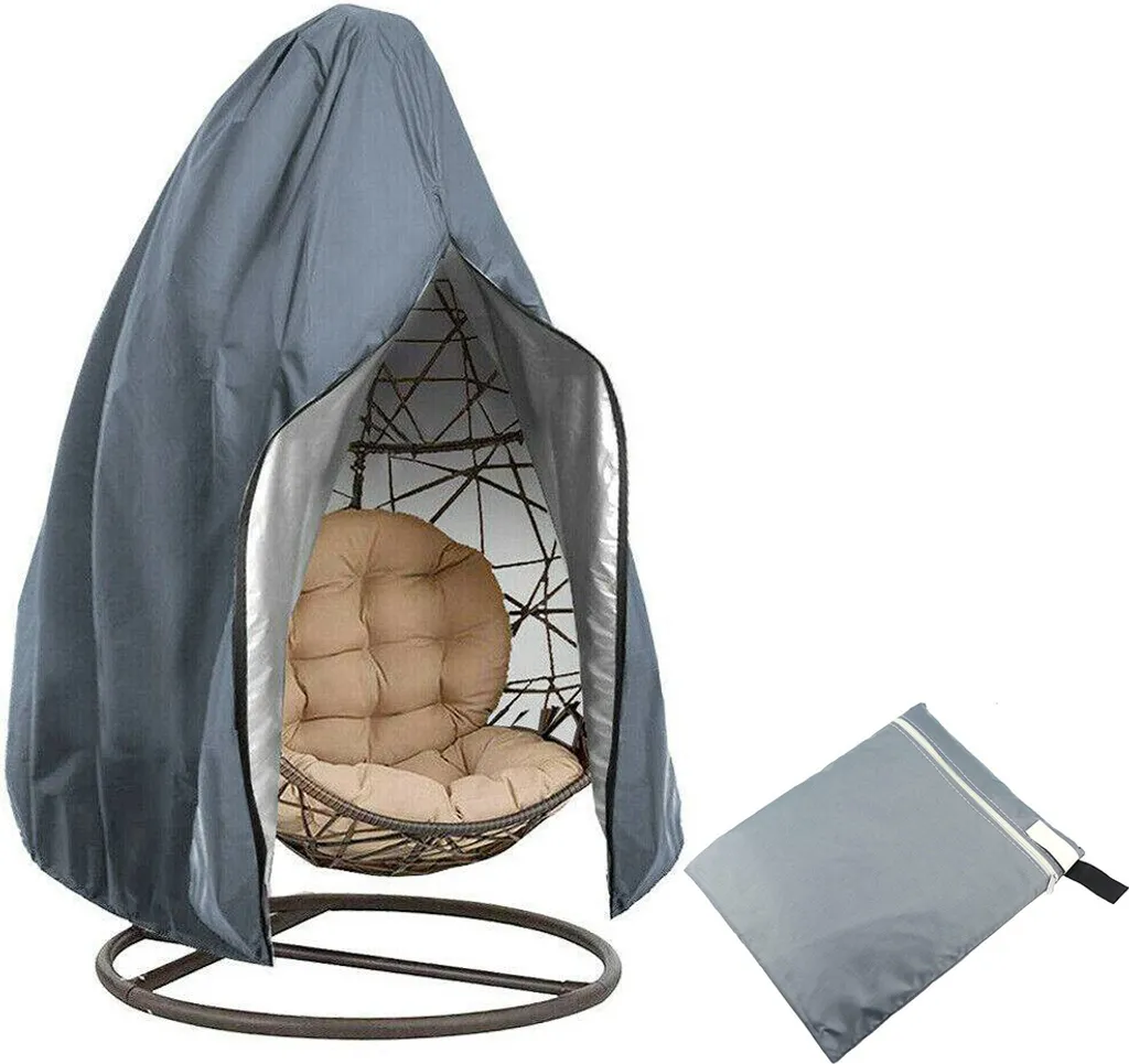 Housse de protection pour fauteuil suspendu 190x115cm grise étanche