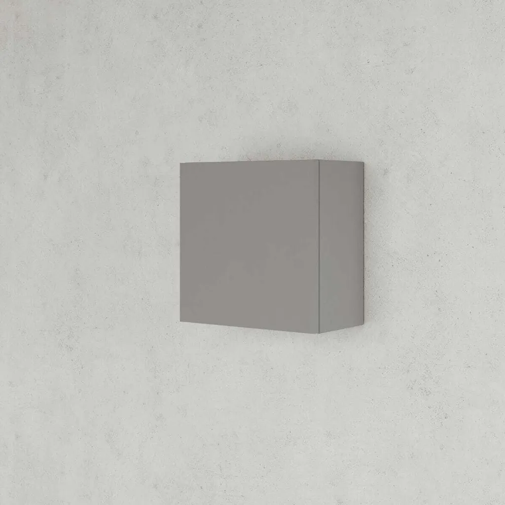 Pensile cubo da 30 cm anta reversibile finitura tortora