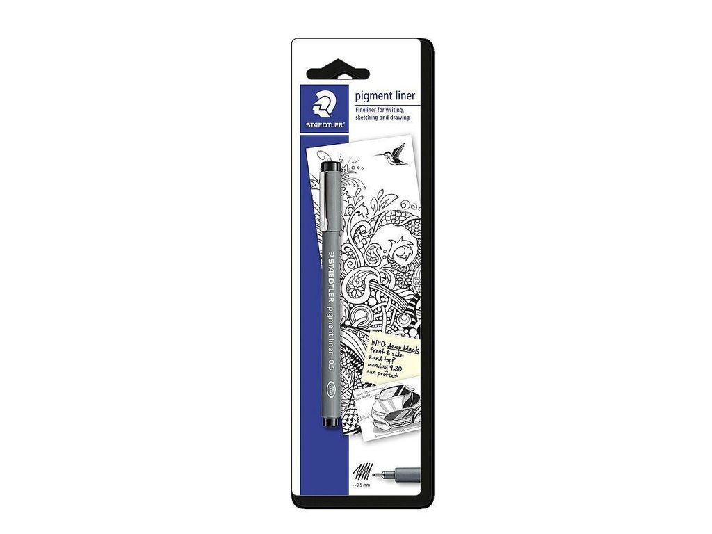 Staedtler pigment liner schwarz 1ST 0.5mm BK