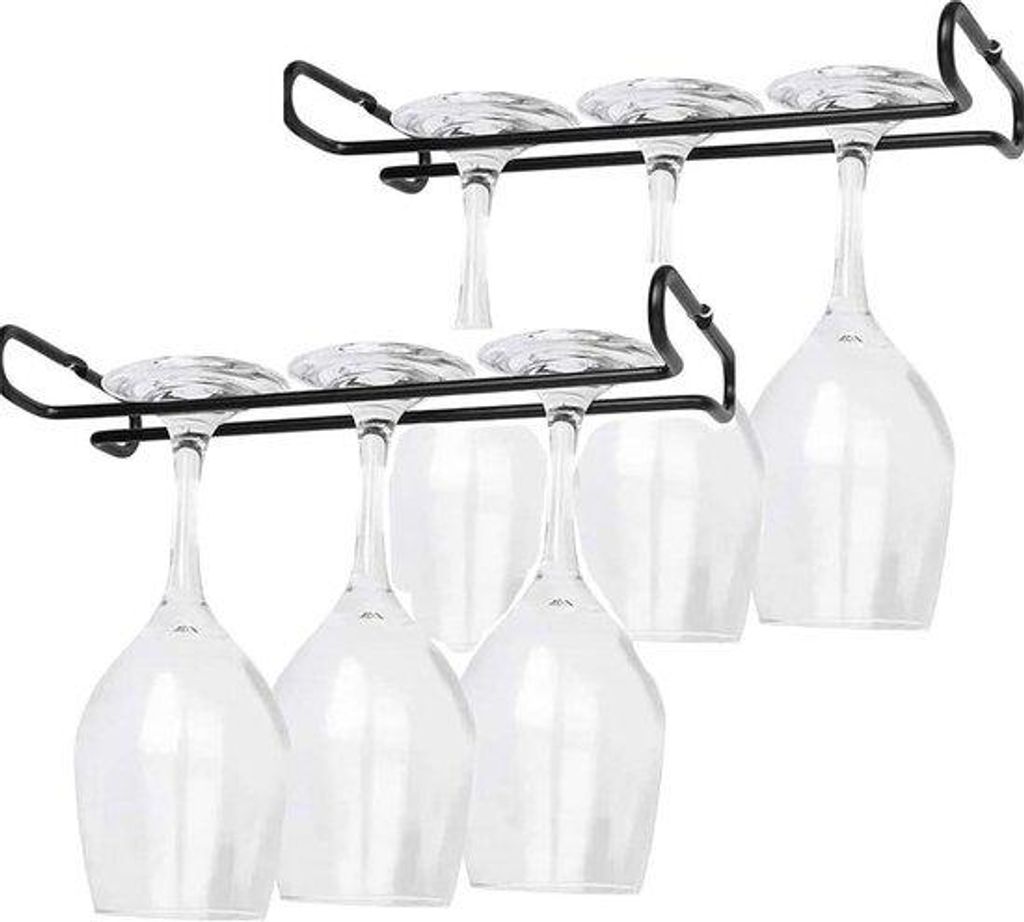 Weißen Glasregal für Bar und Küche 2er Set