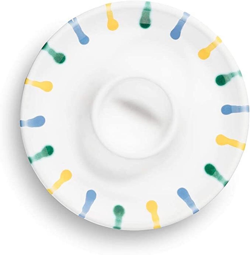 Gmundner Keramik Buntgeflammter Eierbecher 12 cm