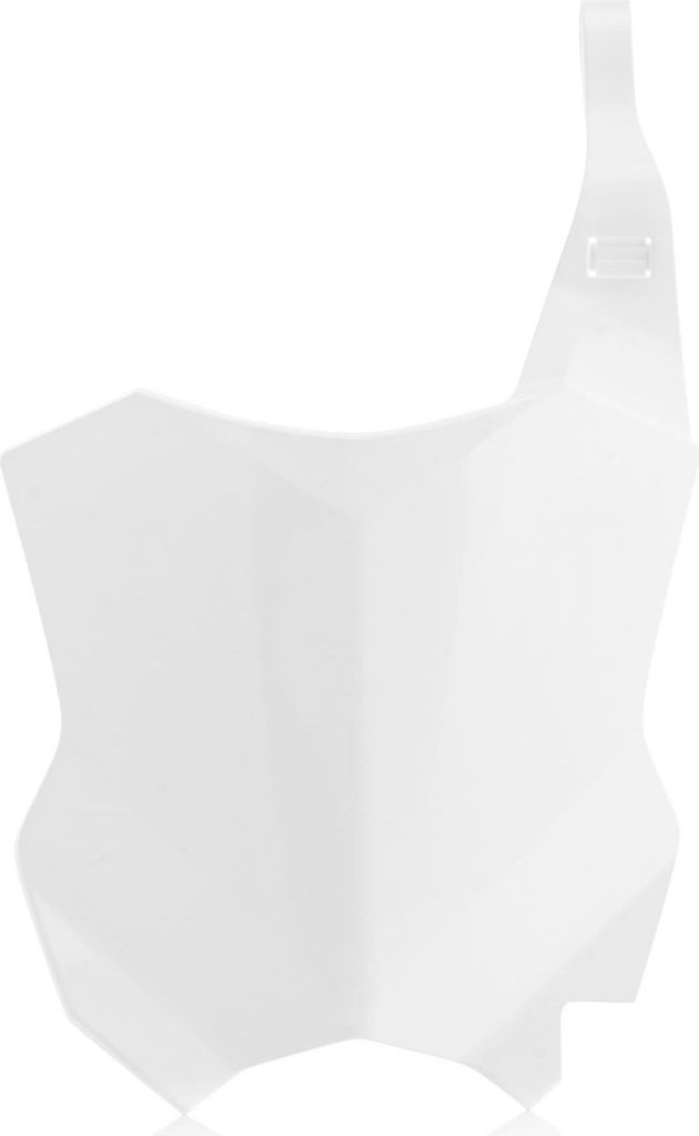 Weißes vorderes Nummernschild Acerbis für Kawasaki