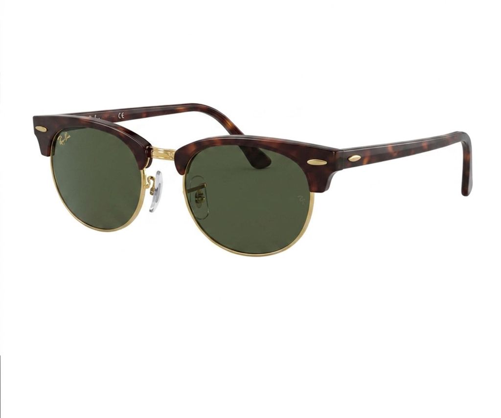 Ray-Ban CLUBMASTER OVAL LEGEND GOLD, Erwachsener, Uni, Oval, Schildkröte, Nicht-polarisierte Linse, Azetat