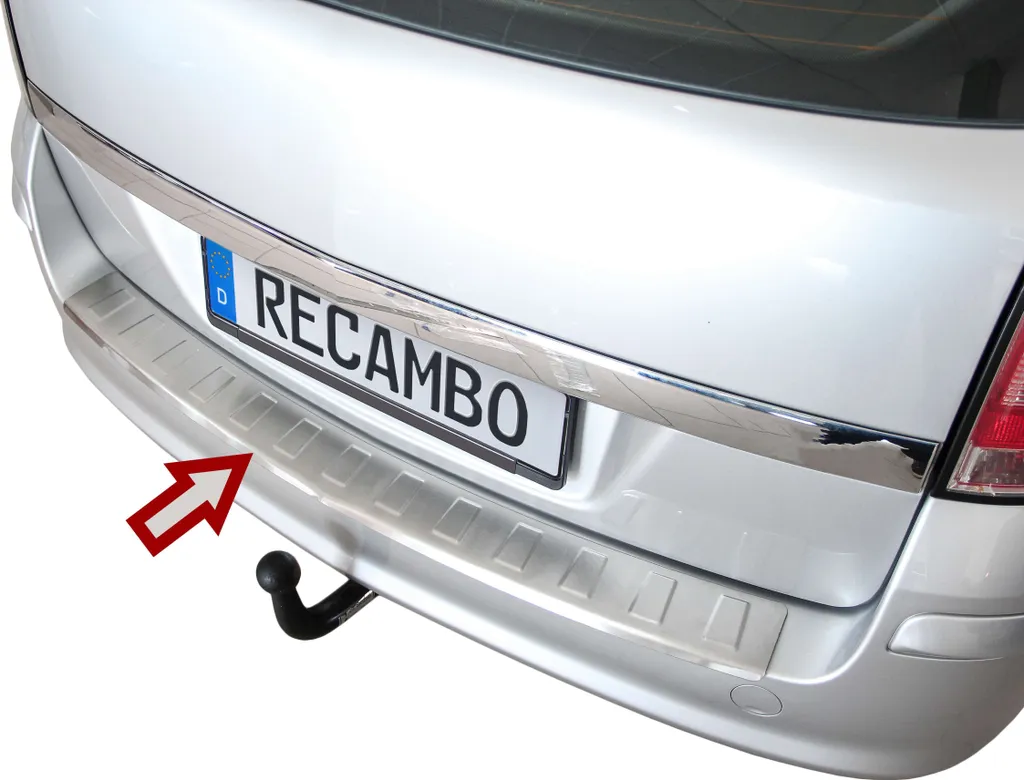 Protection Pare-Chocs Anti-Rayures Opel Astra H Caravan en Acier Inox Mat