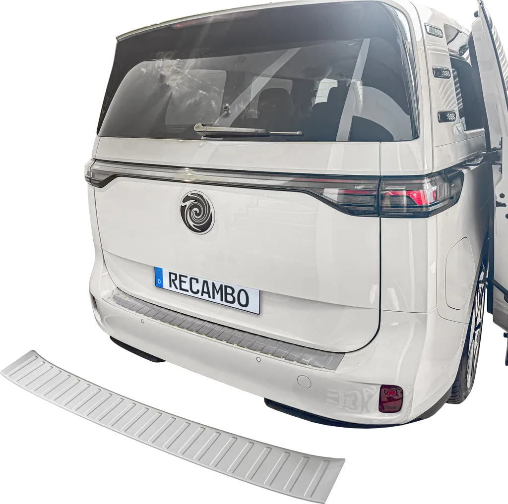 Protection de Seuil en Acier Inox Mat Ultra Résistant pour ID BUZZ