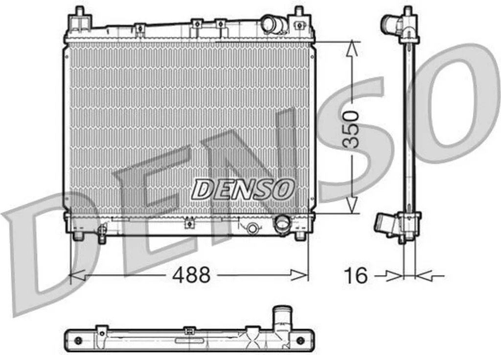 Radiateur de refroidissement moteur DENSO pour Toyota Yaris et Verso
