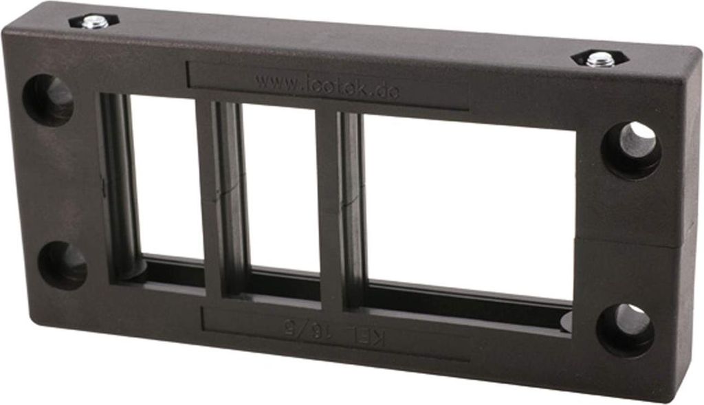 icotek Kabeleinführungsleiste KEL16/05 für Kabeltüllen 4x klein / 1x groß Montageausschnitt 86,0mm x 36,0mm - 1 Stück