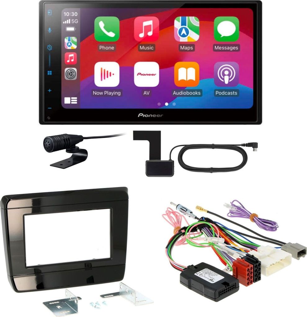Pioneer SPH-DA77DAB CarPlay Android Auto Einbauset für Isuzu D-Max 3 ab 2020