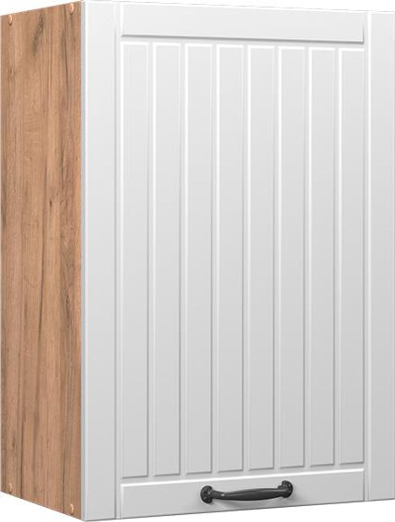 Hängeschrank Vicco Fame-Line Weiß Landhaus 50 cm, Model 57112