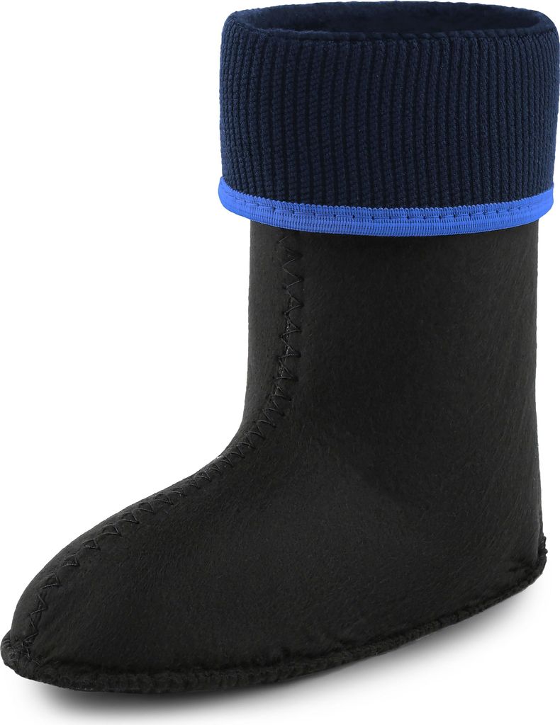Ladeheid Kinder Mädchen Jungen Wärmende Stiefelsocken für Gummistiefel Innenschuh KL058 (Blau, 28 EU).