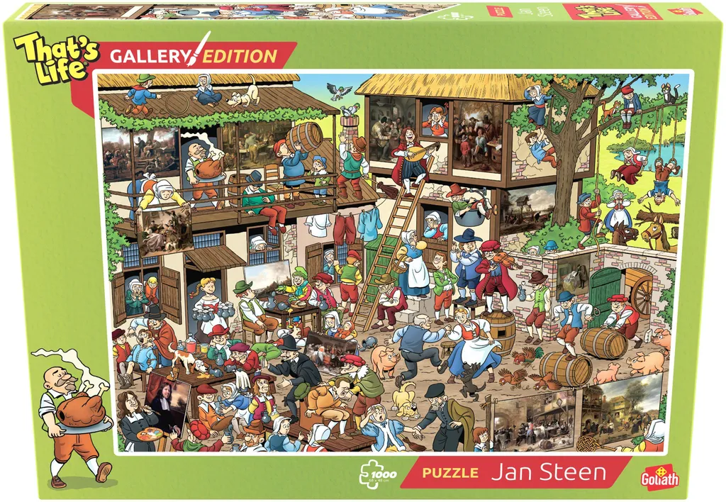 Puzzle 1000 Pièces Jan Steen Goliath pour Activité Anti-Stress