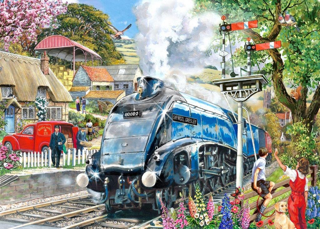 House of Puzzles Puzzle Knight Train 500 XL Teile Produktbild 