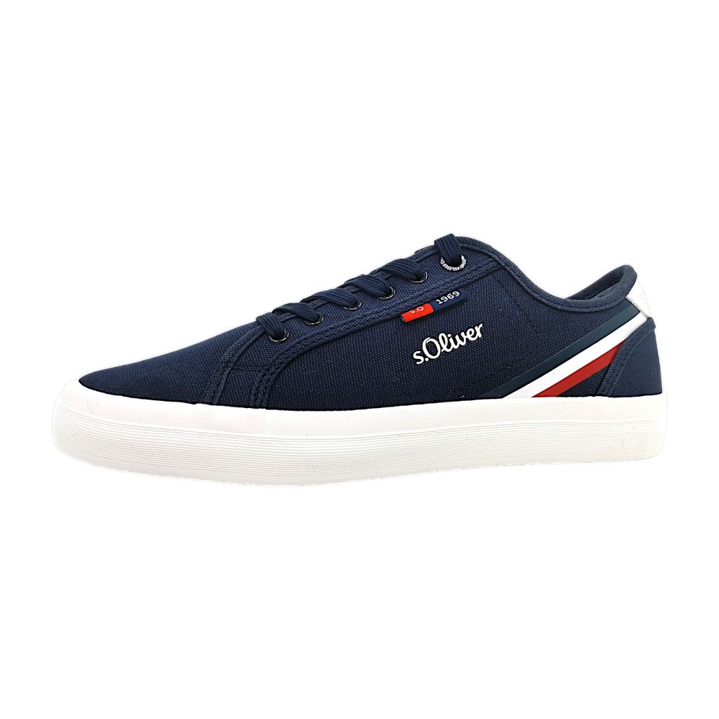 s.Oliver sportlicher Schnürer Blau in Gr. 44