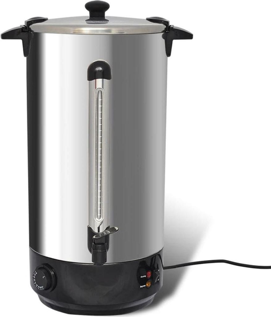 Zimilo Glühweinkocher 25 L Edelstahl Wasserkocher Heißgetränkespender 2500W Temperaturregelung Warmhaltefunktion Gastronomie