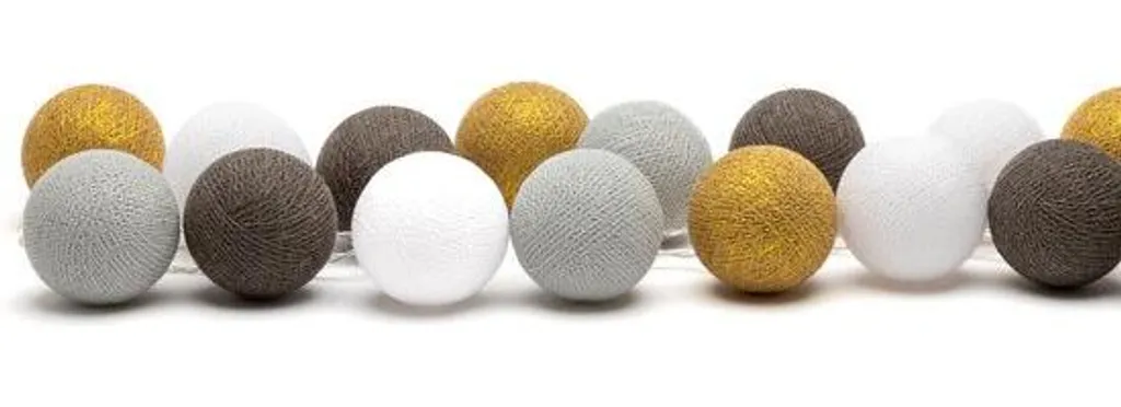 Guirlande LED intérieure Lichtslinger London 35 boules de coton