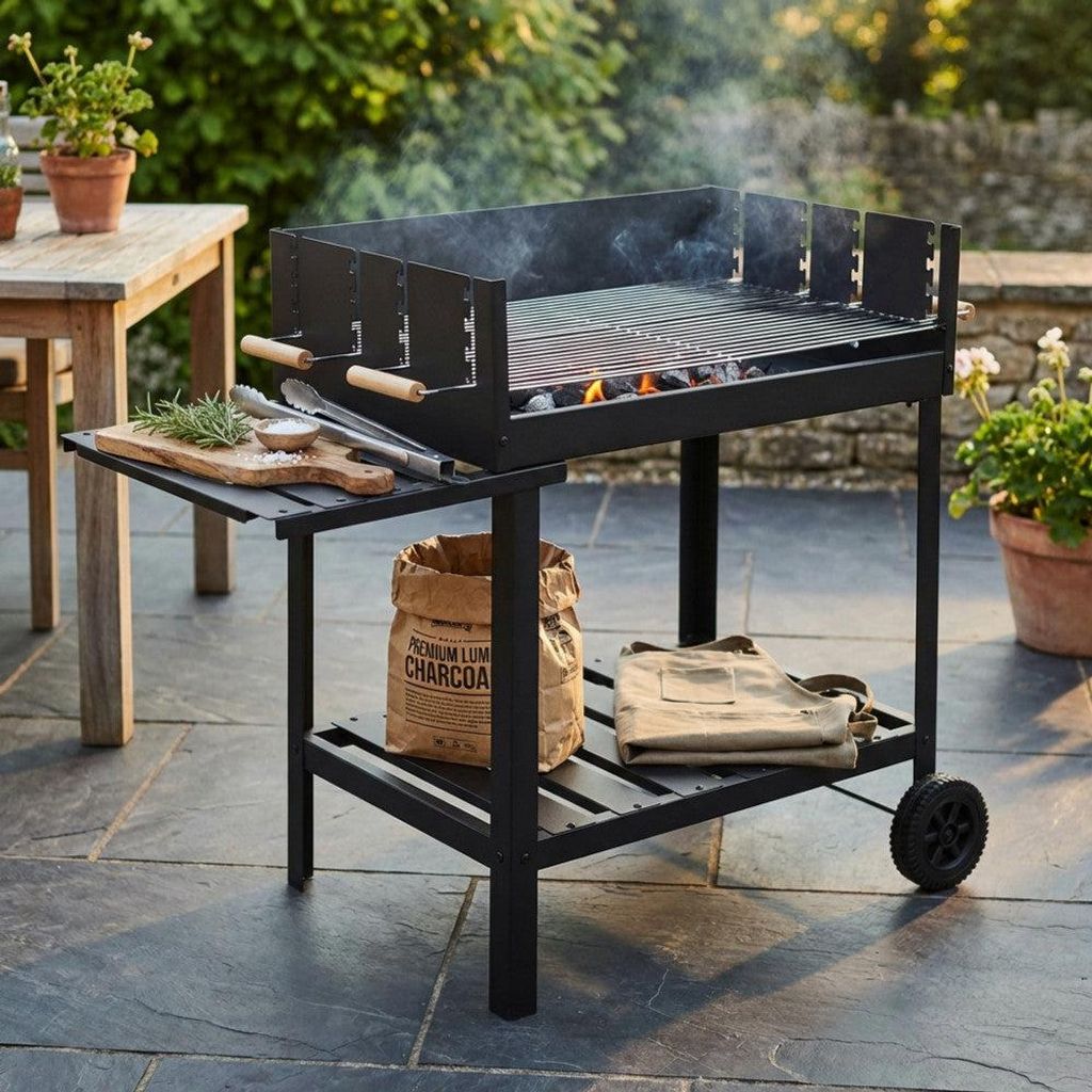 Barbecue à charbon de bois en métal noir BlackForge Image du produit 