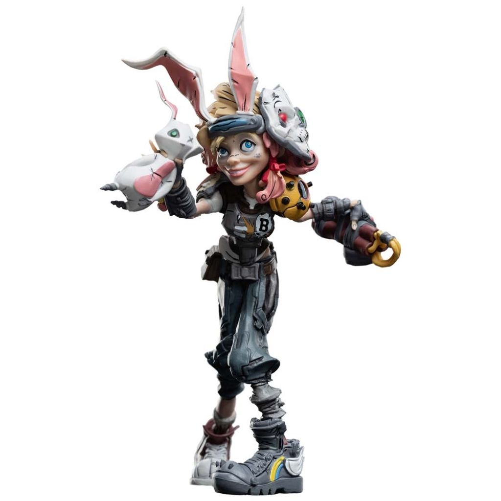 A full-body shot of a Tiny Tina action figure from Borderlands 3.