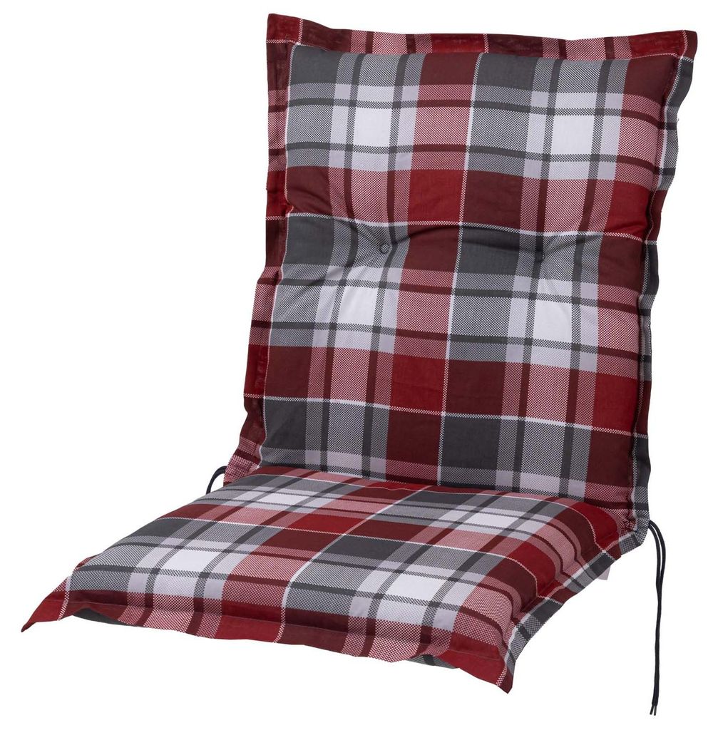 Auflage Niederlehner Prato 10610-350 rot-grau-weiß kariert Produktbild 