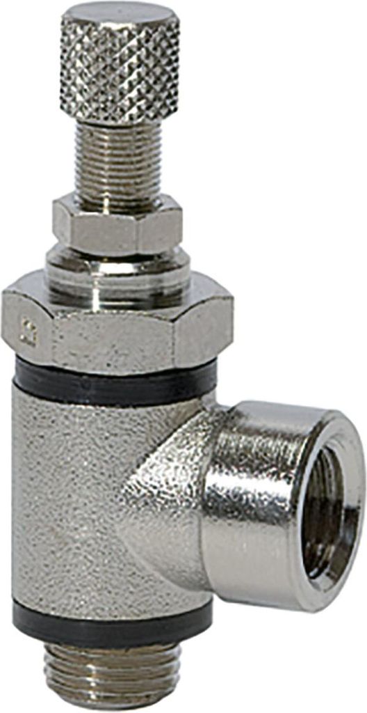 Riegler Drosselventil, beidseitige Drosselung (B) G 1/8 IG, G 1/8