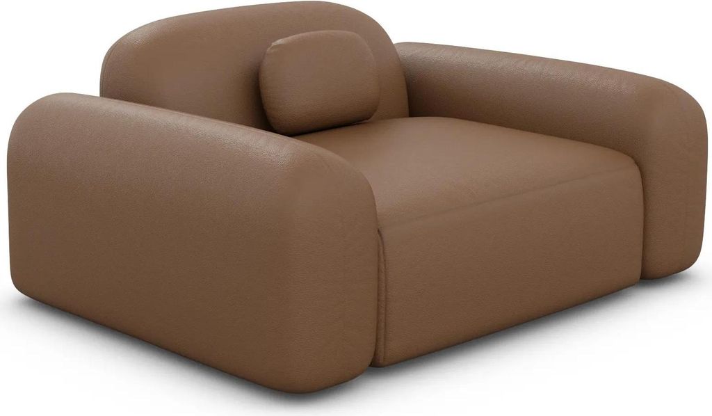 Kunstleder Sessel Nuvia Braun