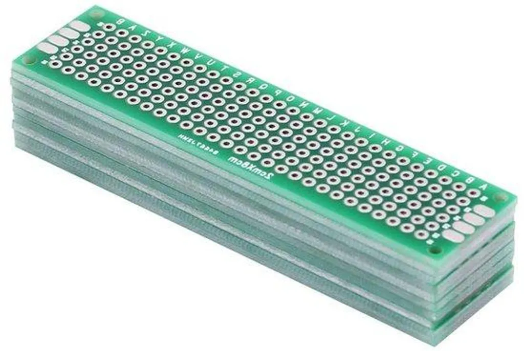 PCB de Prototypage Double Face 2x8 cm Époxy FR4 Haute Qualité - 10 Pcs