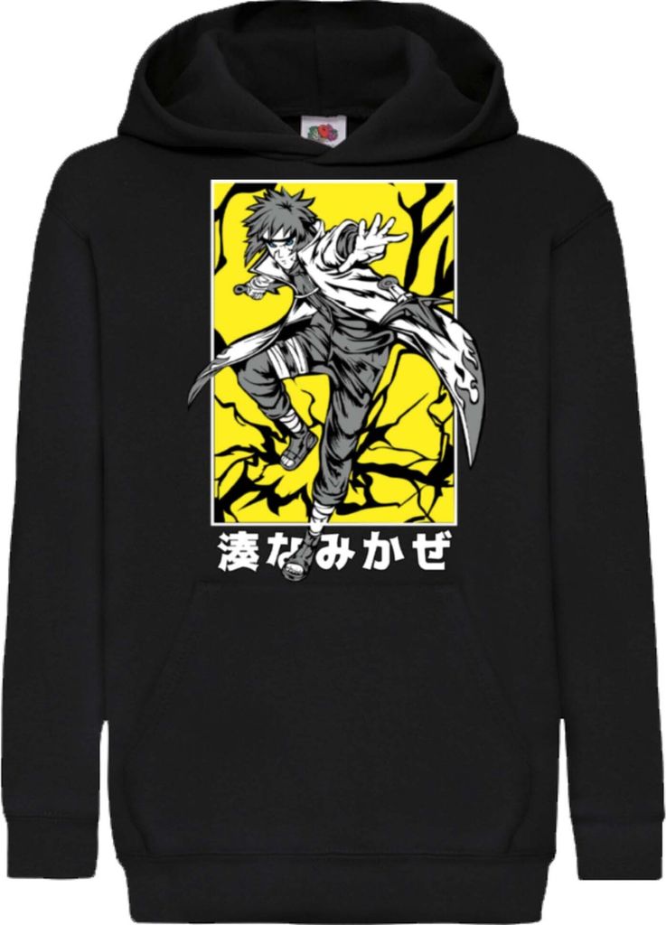 Kinder Kapuzenpullover Naruto Minato Namikaze, 12-13 Jahr - 152 / Schwarz