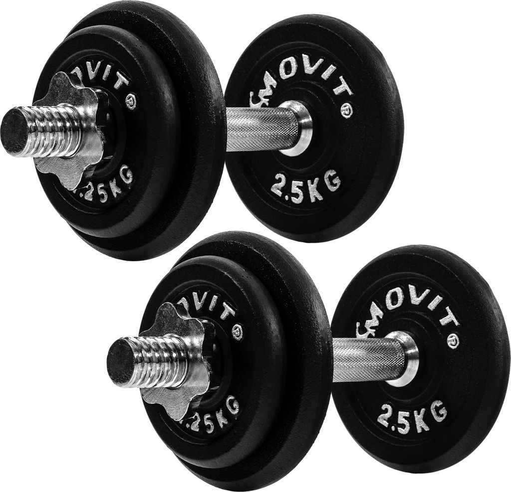 Movit® Kurzhanteln Set - 20 kg, Gusseisen, Ø31mm, Produktbild 