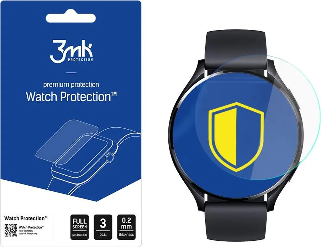 Arco di protezione 3mk per Xiaomi Watch 2: protezione urti e graffi
