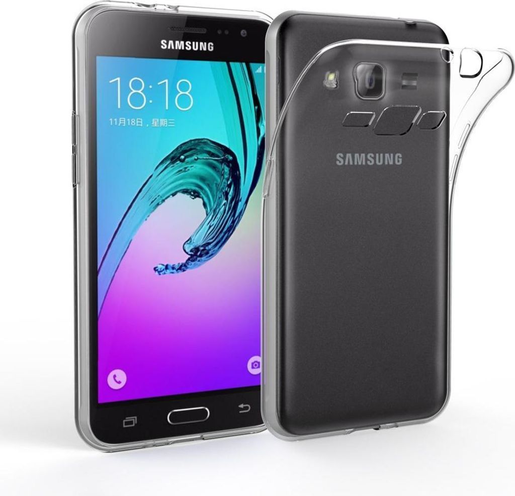 Hülle für Samsung Galaxy J3 2016 J320 - Transparent Handyhülle Kratzfest Schutzhülle Ultra Dünn Phonillico