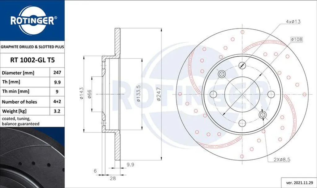 Disque de frein pour rénovation mécanique de Peugeot 205 et Citroën ZX