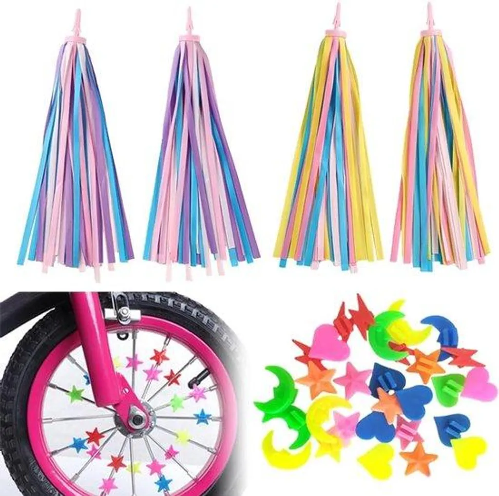 Rendez le vélo enfant unique avec ce kit de perles rayons et franges DIY