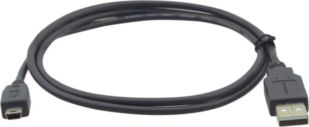 Câble USB pour Transfert de Données Rapide Kramer C-USB/Mini5-6 1.8m Gris