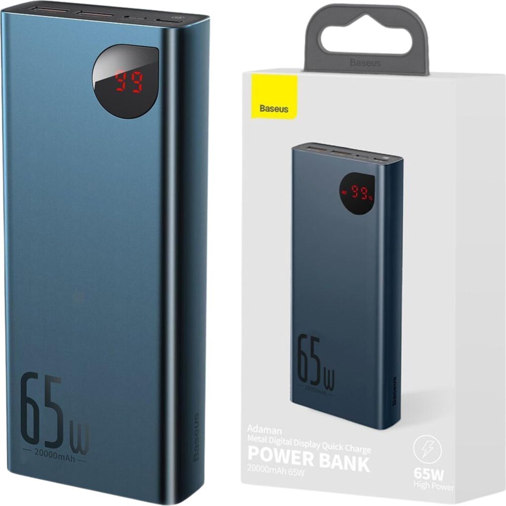 Baseus PPIMDA-D03 banca di energia 20000 mAh Blu Immagine del prodotto 