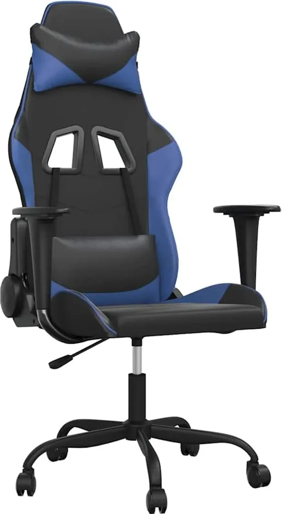 Offerta Sedia Gaming vidaXL Ecopelle | Occasione Nero-Blu Ergonomica