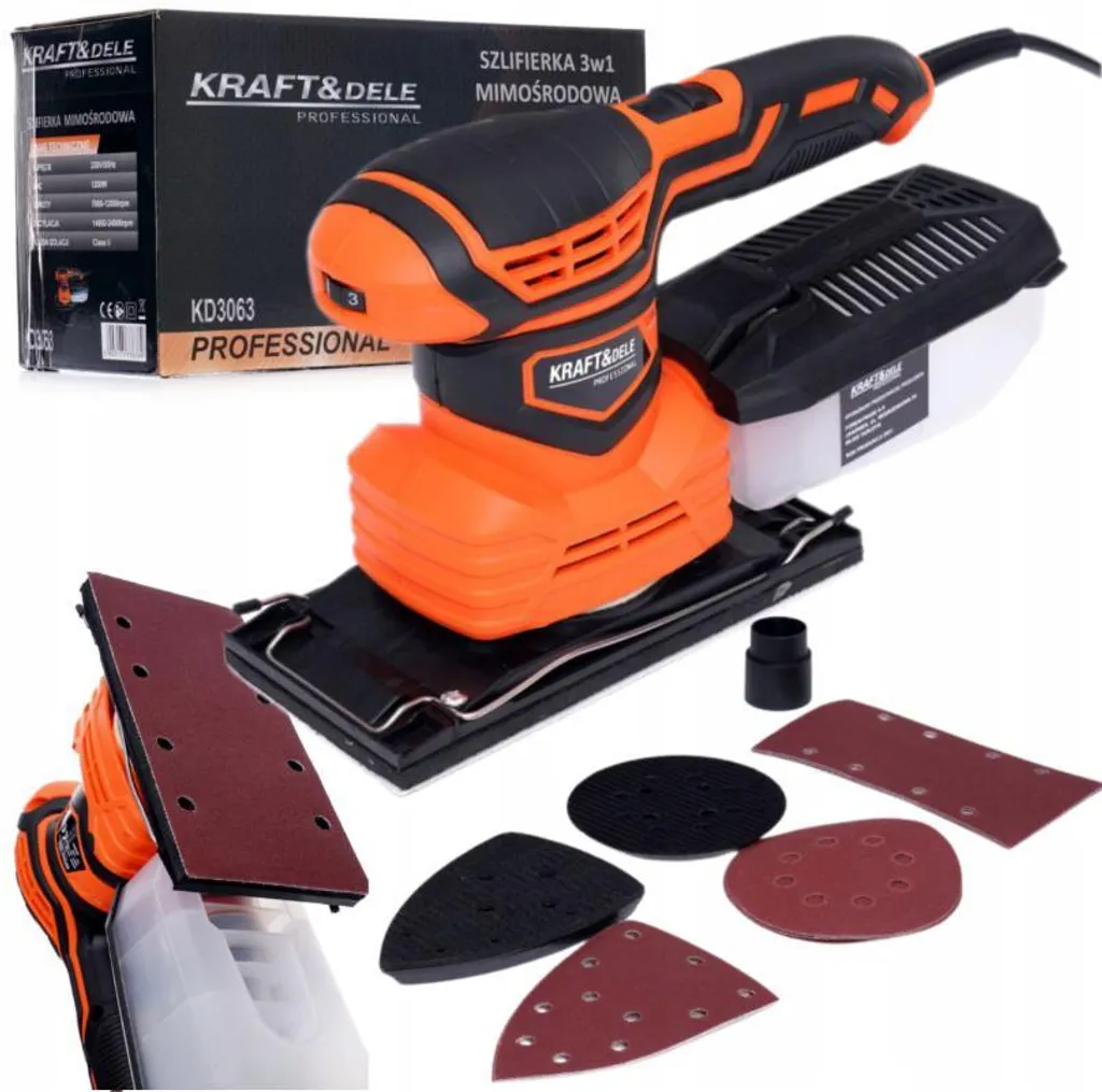 Ponceuse Kraft&Dele KD3063 1200W : finissez vos ponçages sans fatigue