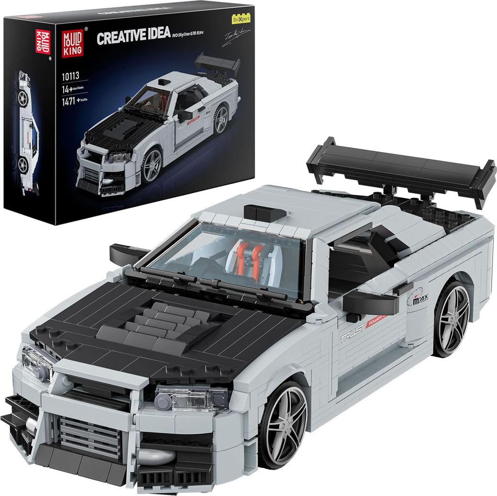 Mould King 10113 Nissan Skyline GT-R R34 - Klockowy Drift Zdjęcie produktu 