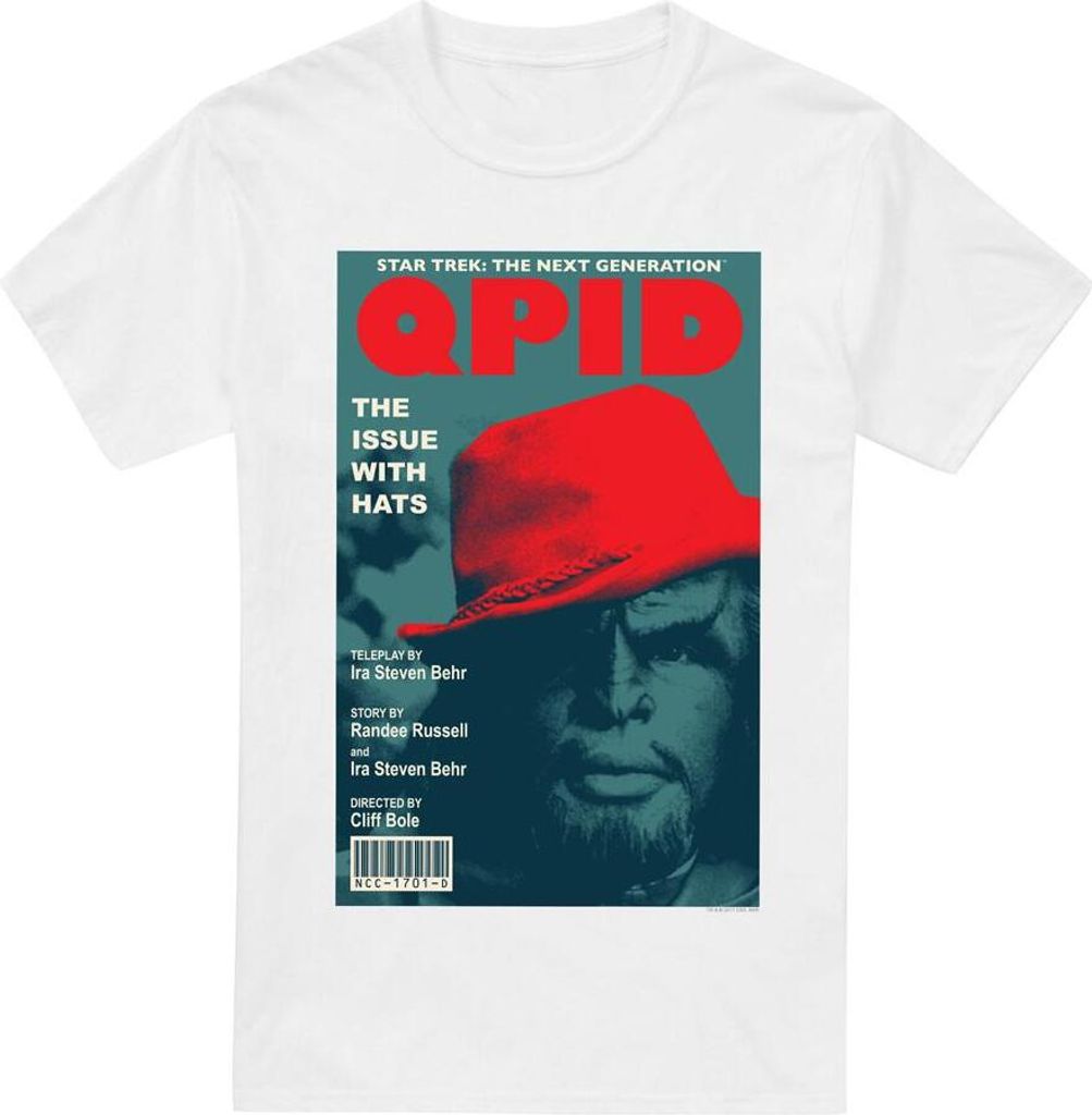 Star Trek - "The Next Generation Season 4 Episode 20" T-Shirt für Herren TV5331 (XXL) (Weiß)