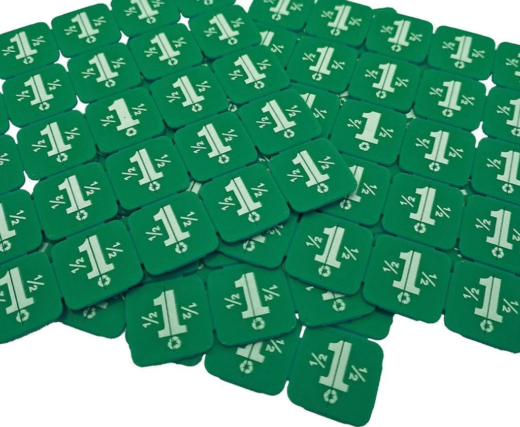 Jetons pour boissons sécables et recyclés verts pack de 10 000 unités