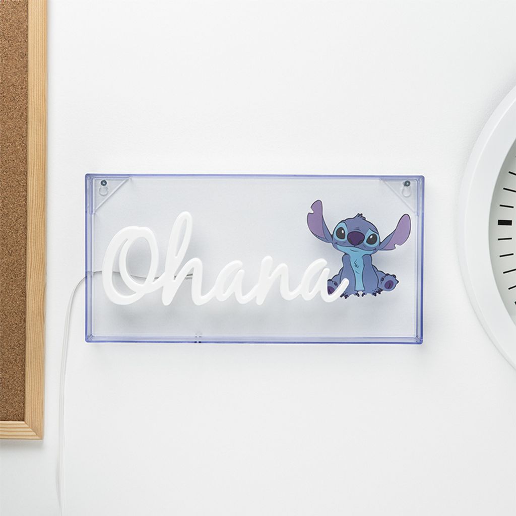 LED neónová lampa Stitch Ohana Obrázok produktu 3