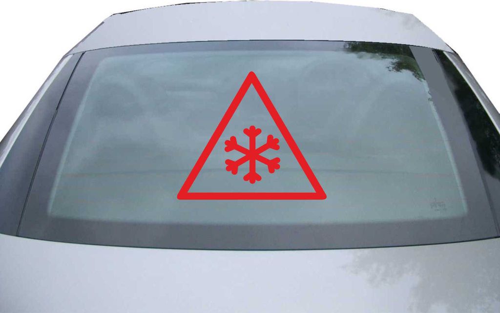 Indigos UG - Aufkleber Heckscheibe & Motorklappe DE6135 - rot - 600x514 mm - snowman - Auto Scheiben Fenster Heckklappe Tuning Racing JDM - Die cut