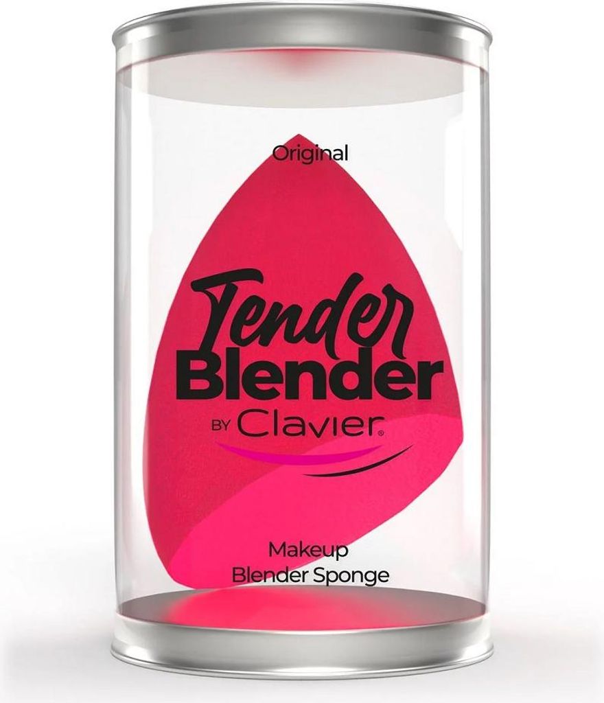Clavier Tender Blender Makeup Sponge Beauty Blender Blending Sponges for Liquid Foundation and Powder - Pink Cut