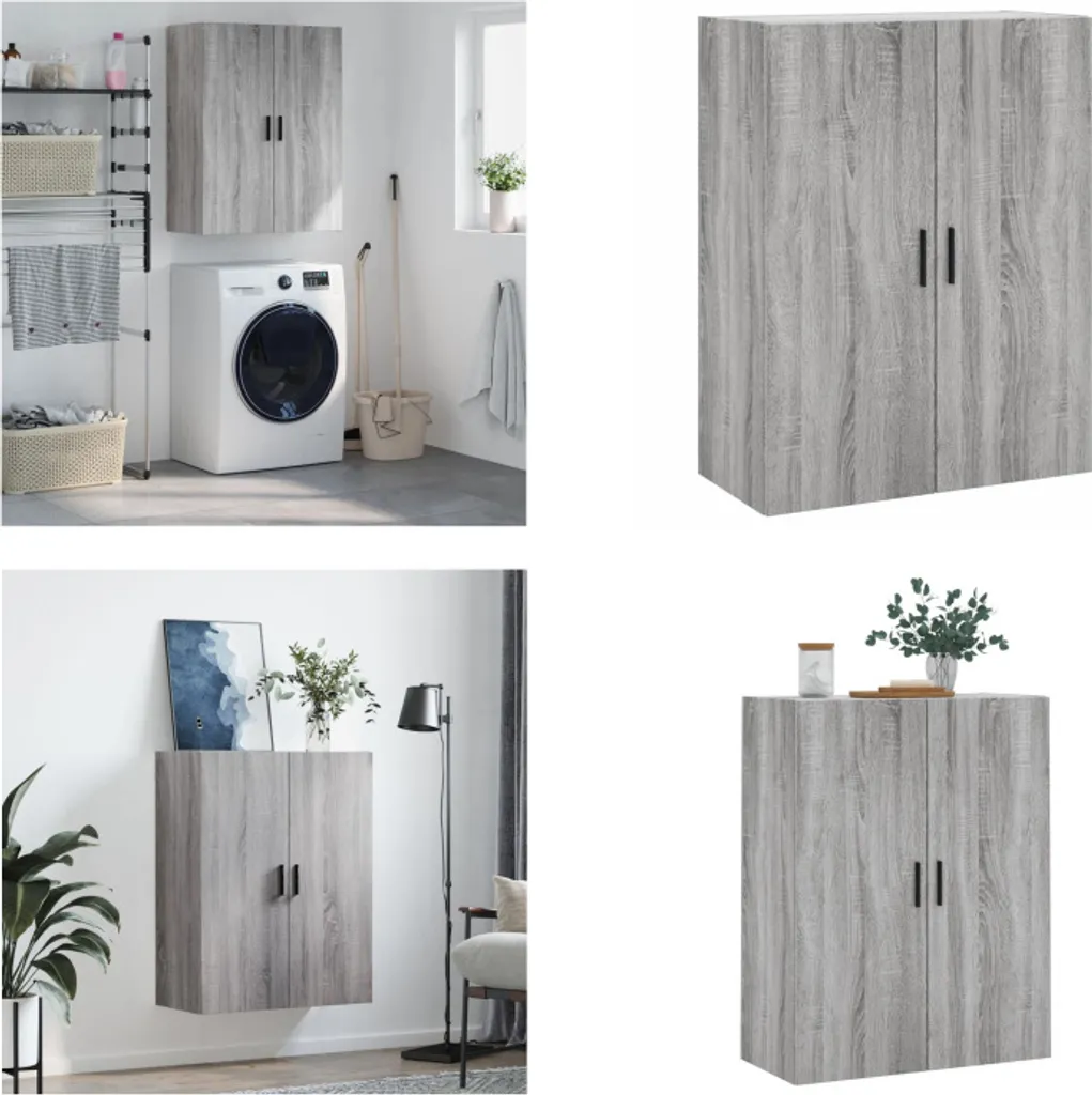 Armadietto Sospeso Riga Grigio Sonoma 40cm | vidaXL Mobile a Parete