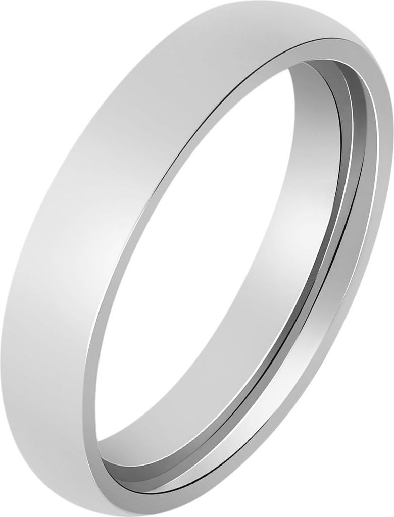Akzent Herren-Partnerring, Edelstahl, silberfarben Produktbild 