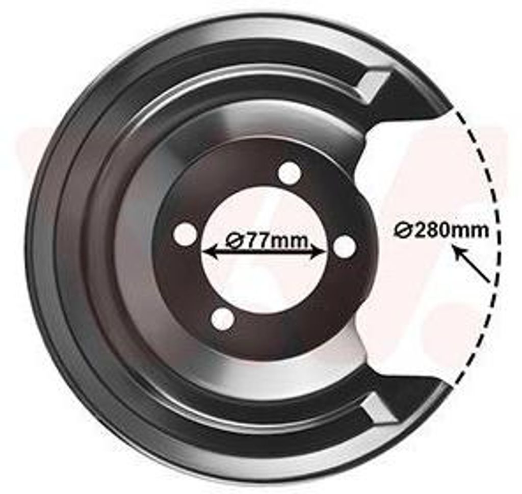 VAN WEZEL Spritzblech Bremsscheibe für TOYOTA Auris Kombi (E18) Hinten Rechts 5407374 Ankerblech