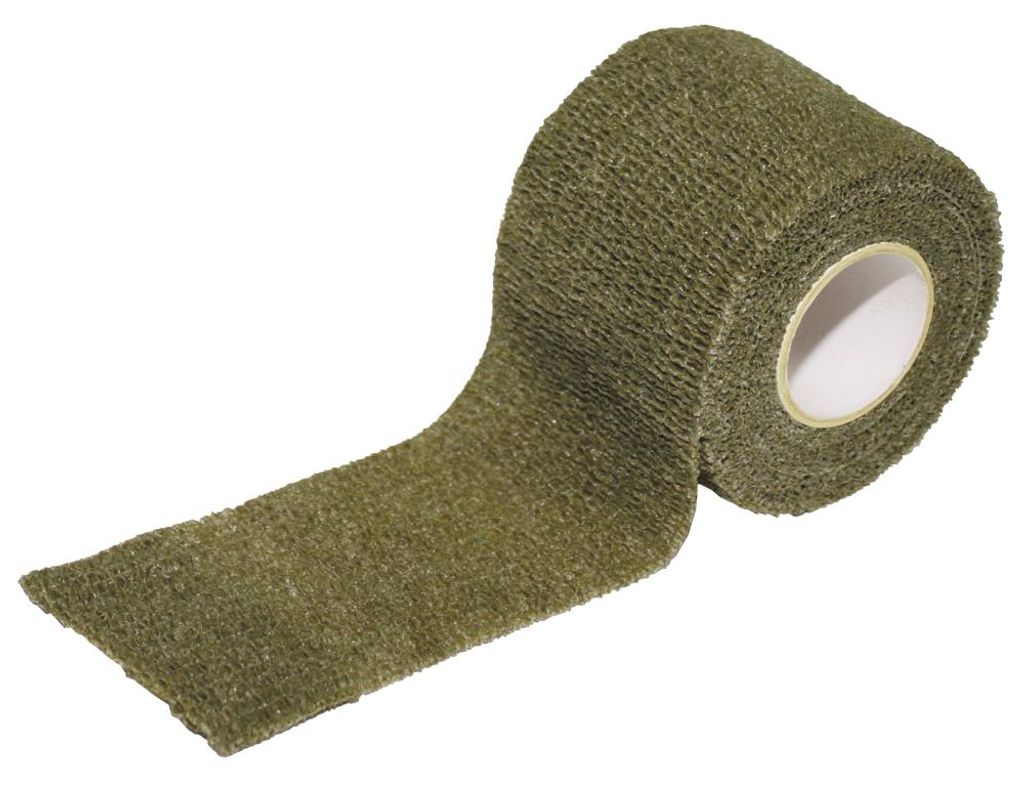 MFH Tarnband selbsthaftend, ca. 5 cm x 4,5 m, oliv Produktbild 